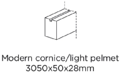 MODERN CORNICE/PELMET - BELSAY